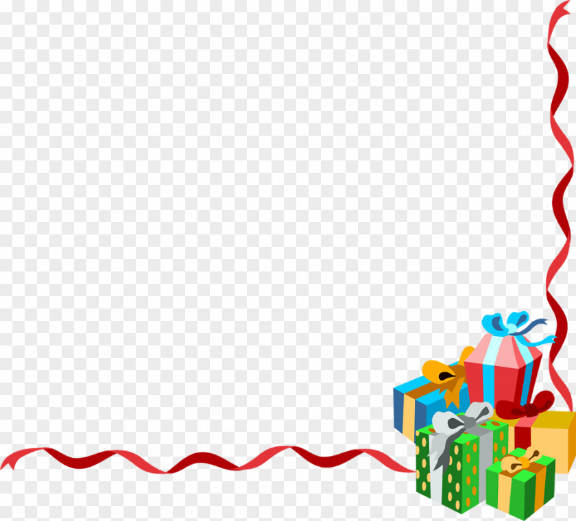 Corner Christmas Cliparts Santa Claus Gift Clip Art PNG