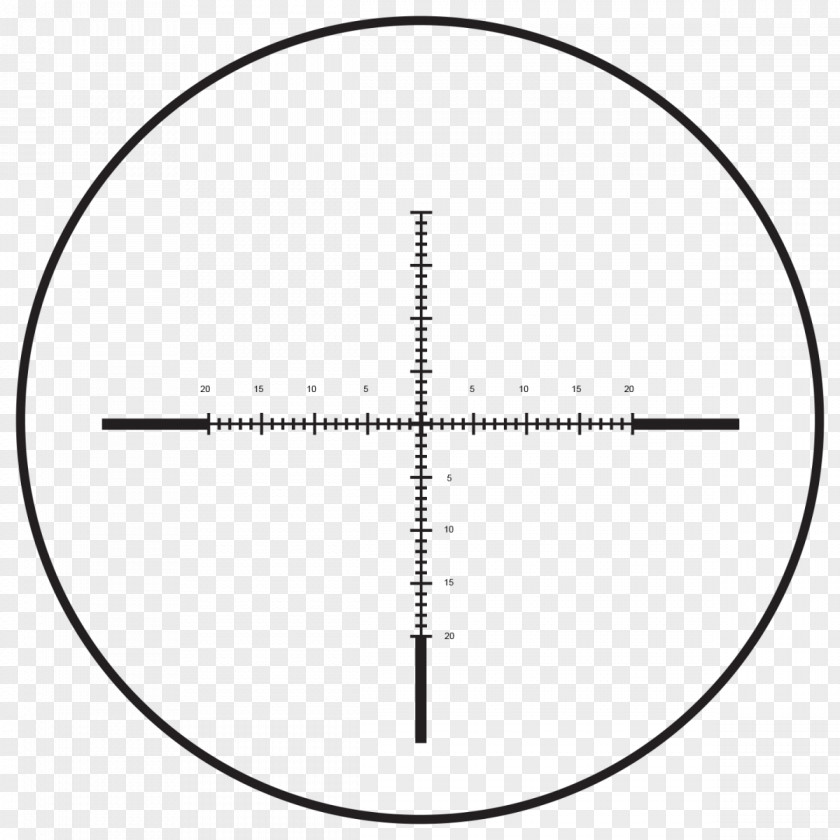 Long Range Reticle Shooting Telescopic Sight Optics Milliradian PNG