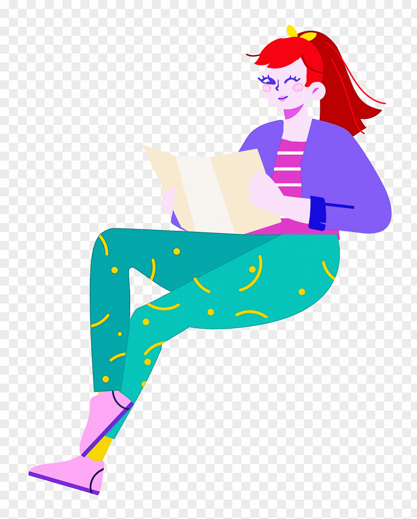 Sitting Girl Lady PNG