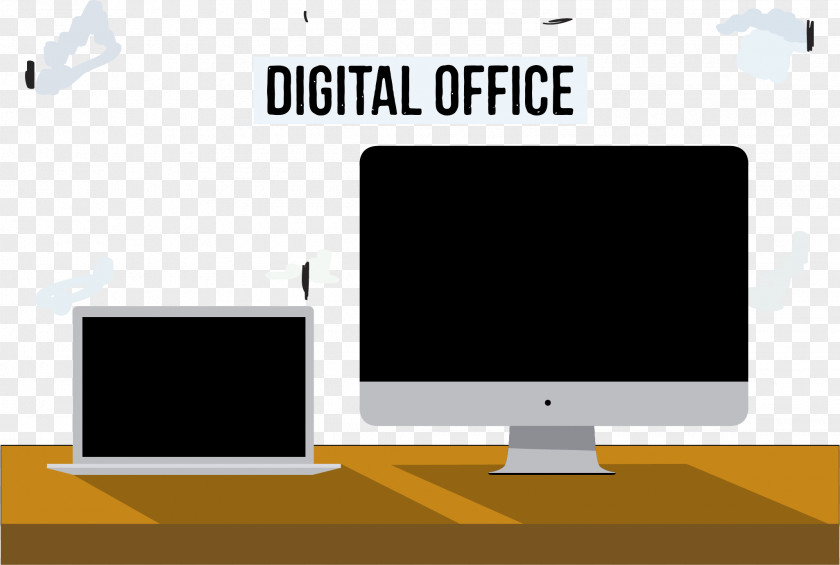 Vector Display Tables Computer Monitor Table Office PNG