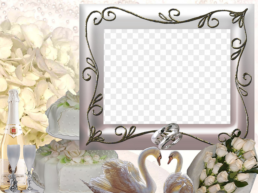 Anniversary Wedding Invitation Picture Frames PNG