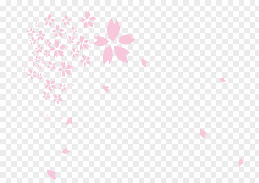 Broken Pattern Cherry Picture Material Petal Angle PNG