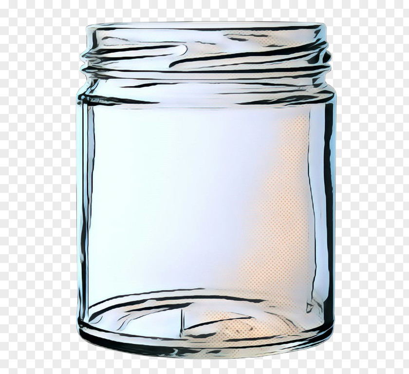 Old Fashioned Glass Candle Holder Jar Mason PNG