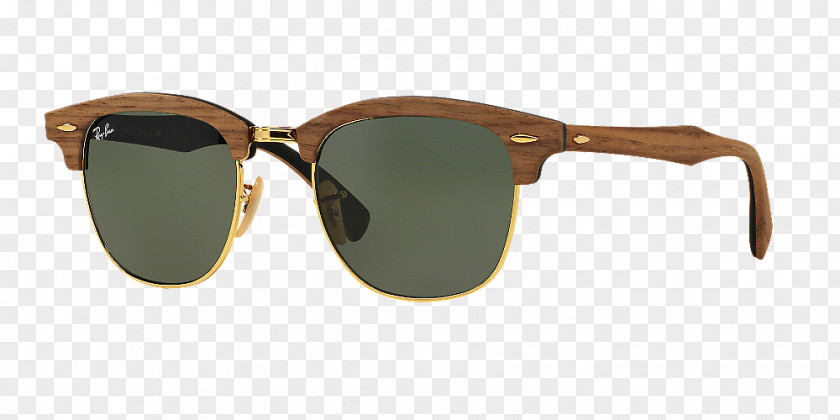 Ray Ban Ray-Ban Clubmaster Classic Aviator Sunglasses Round Metal PNG
