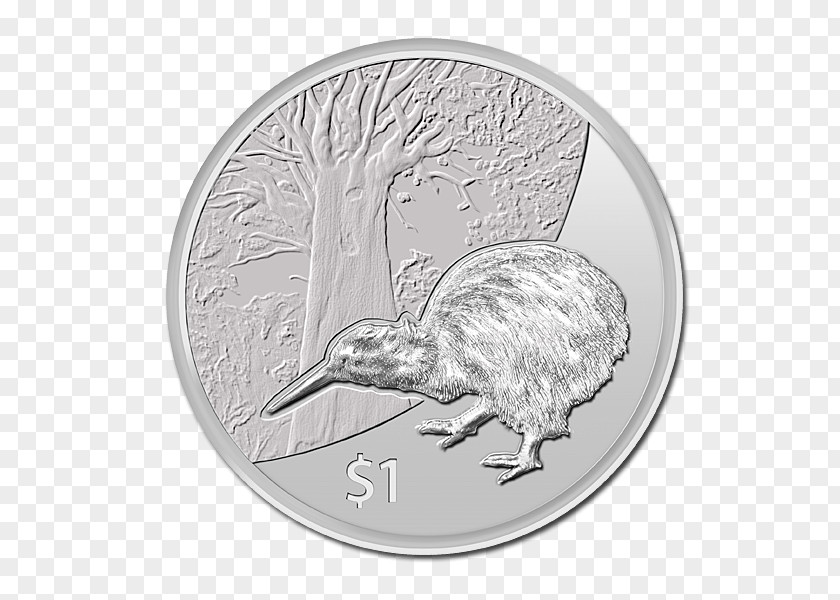 Silver Coin New Zealand Ounce PNG