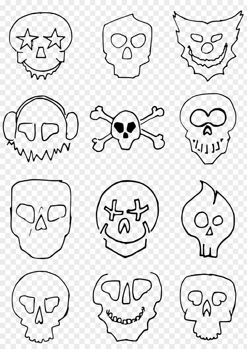 Skulls Skull Drawing Head Skeleton Clip Art PNG