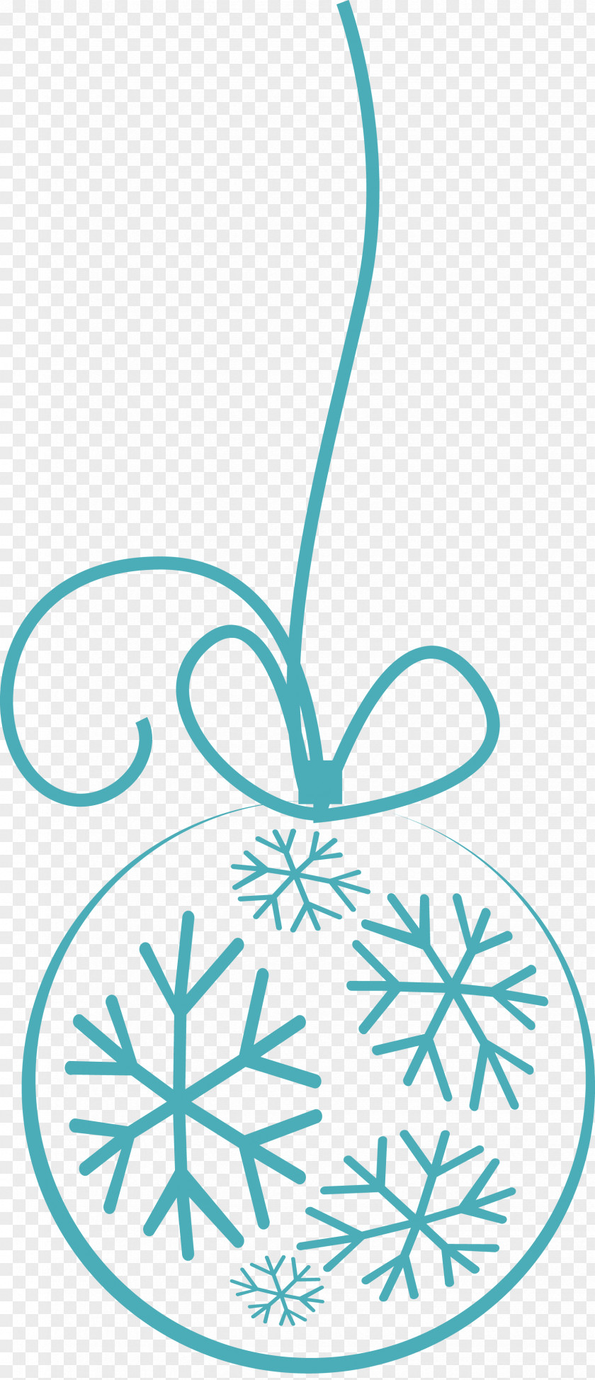 Snow Bell New Year Christmas Snowflake PNG