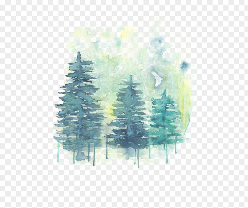 Watercolor Woods PNG woods clipart PNG