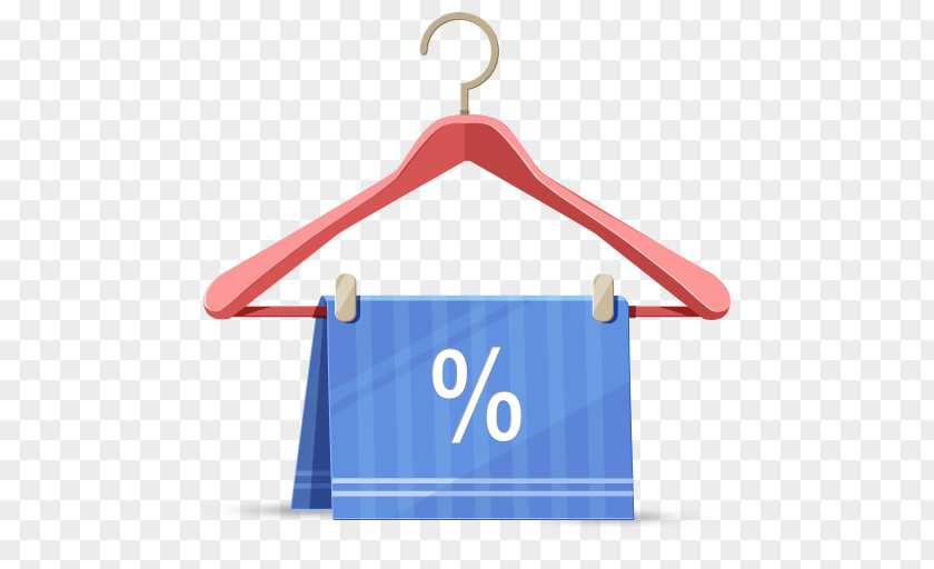 Discount Electric Blue Clothes Hanger PNG