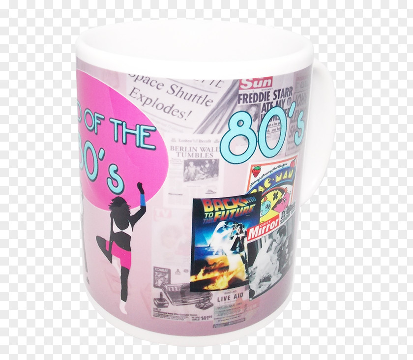 Plastic Back To The Future DVD Mug PNG