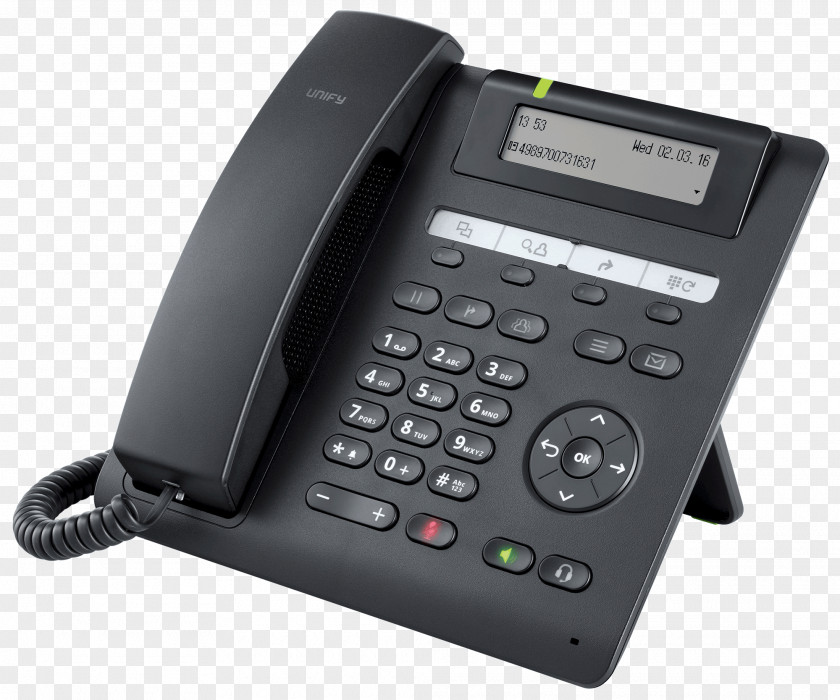 Unify Software And Solutions GmbH & Co. KG. OpenScape Desk Phone CP200 Business Telephone System IP 55G PNG