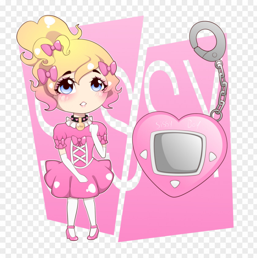 Doll Pink M Character Clip Art PNG