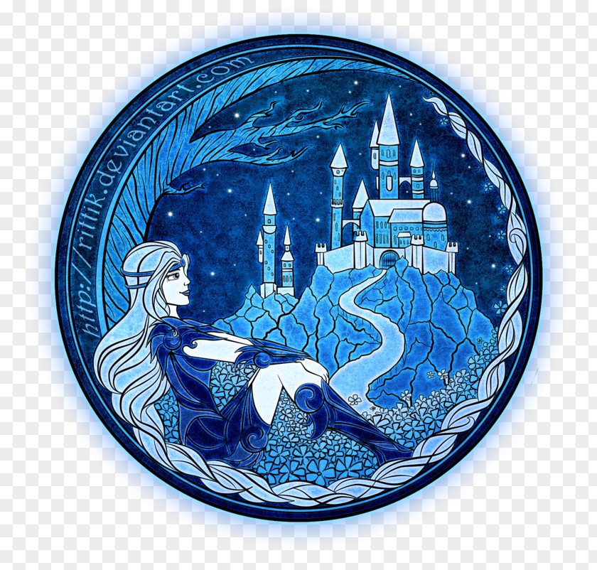 Dolphin Cobalt Blue And White Pottery Porcelain PNG