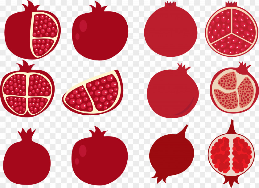 Red Pomegranate Fruit PNG