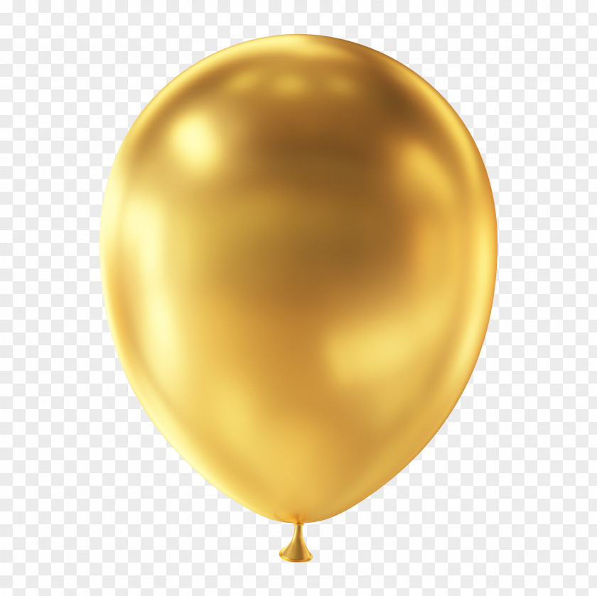 Balloon Toy Stock Photography Gold PNG