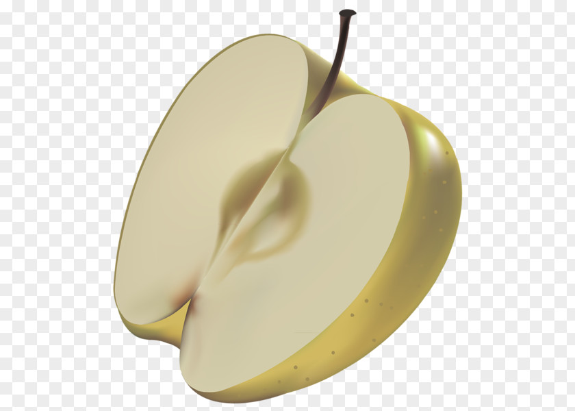 Big Yellow Apple Diagram Clip Art PNG