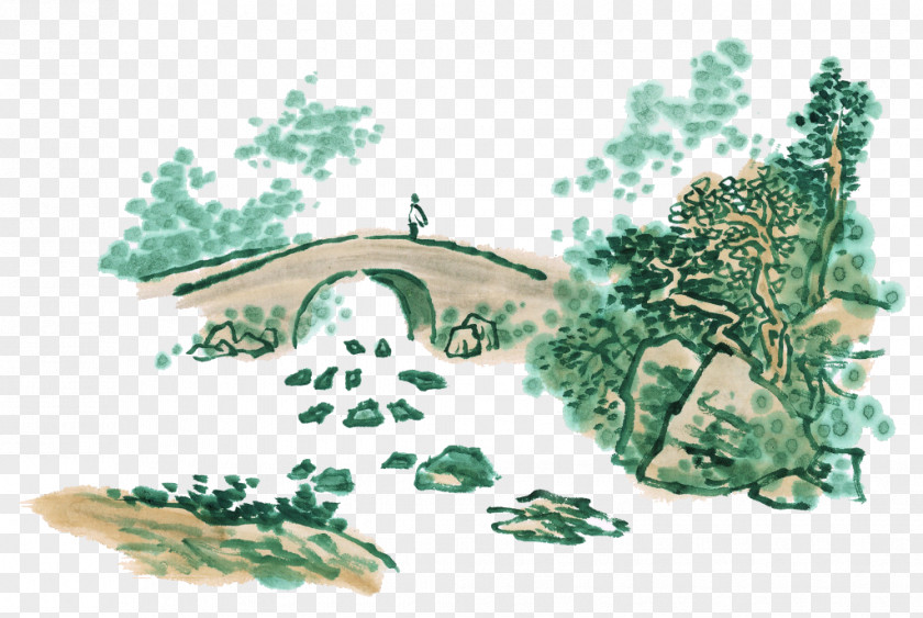 Bridge Painting PNG