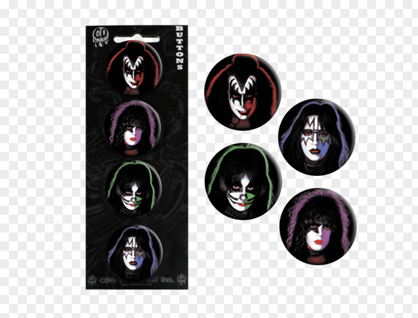 Kiss Solo Faces Glass Clothing Accessories Light PNG