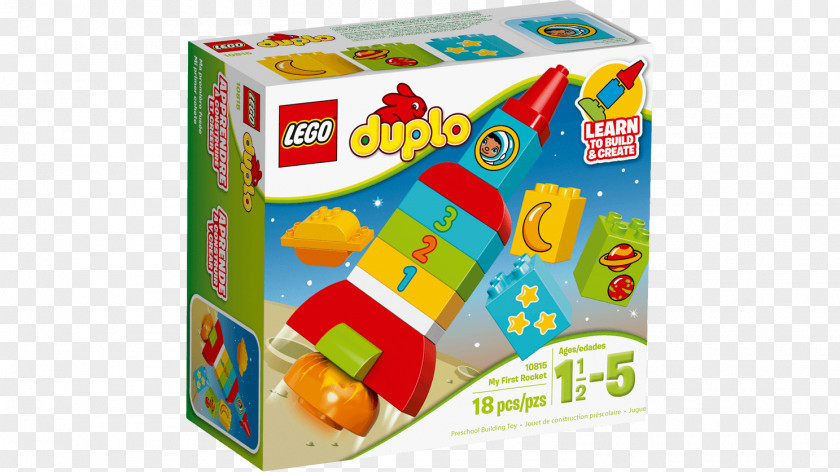 Toy Hamleys Lego Duplo Block LEGO 10815 DUPLO My First Rocket PNG