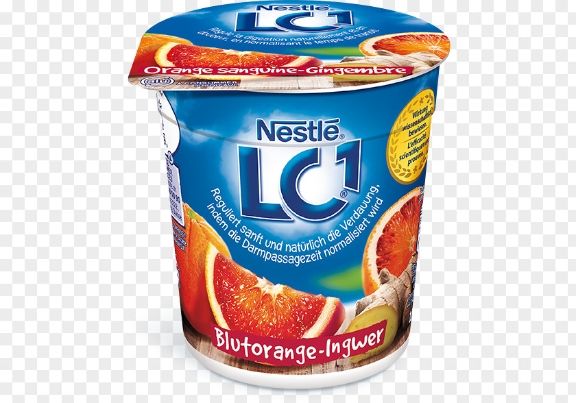 Blood Orange Fruit LC1 Drink Yoghurt Dairy Products PNG