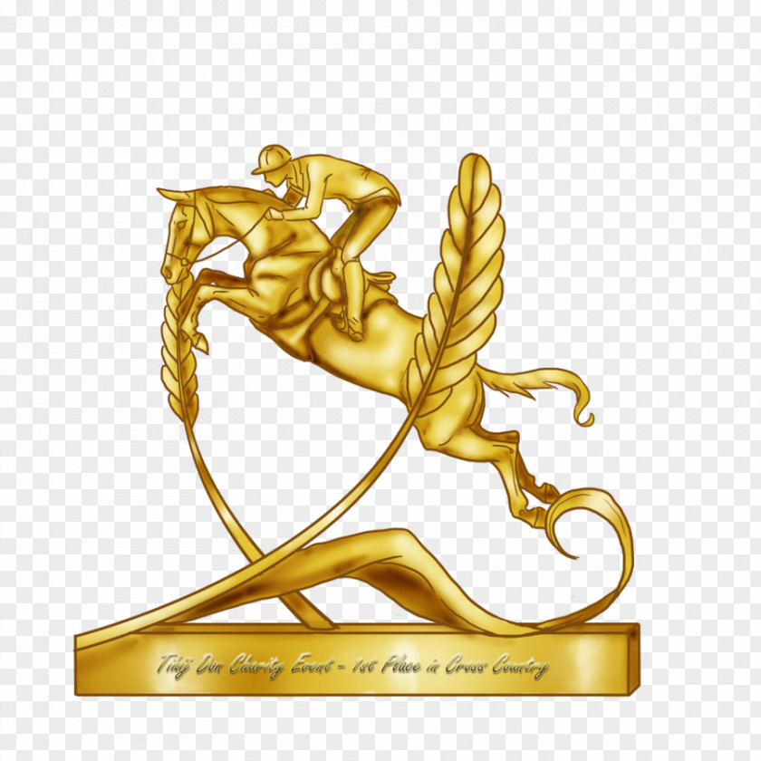 Charity Event Gold 01504 Trophy Brass PNG