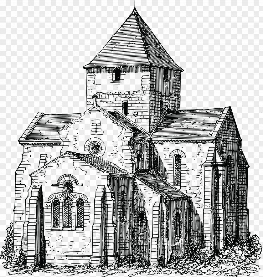Church Coloring Book Building PNG