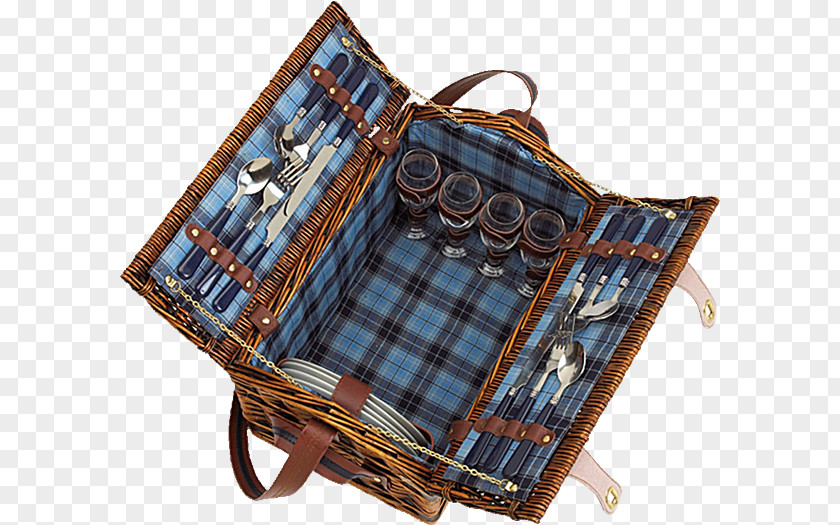 Picnic Baskets Plate Cutlery Tableware PNG