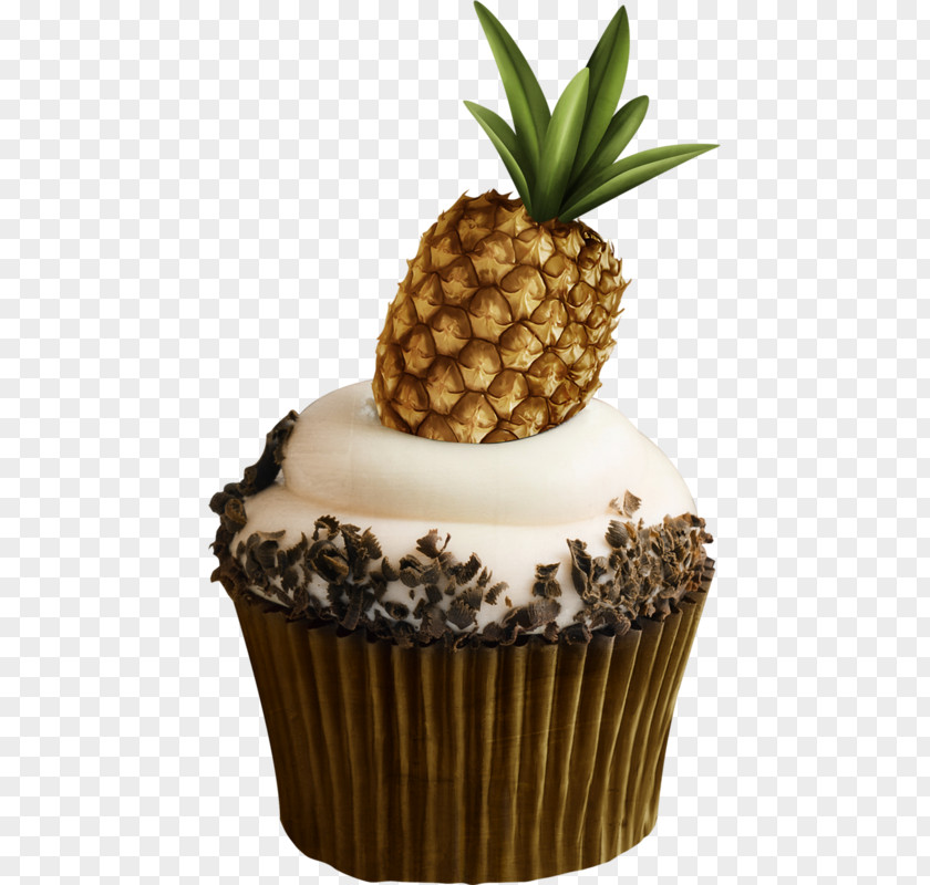 Pineapple Cupcake Fruitcake Torte PNG