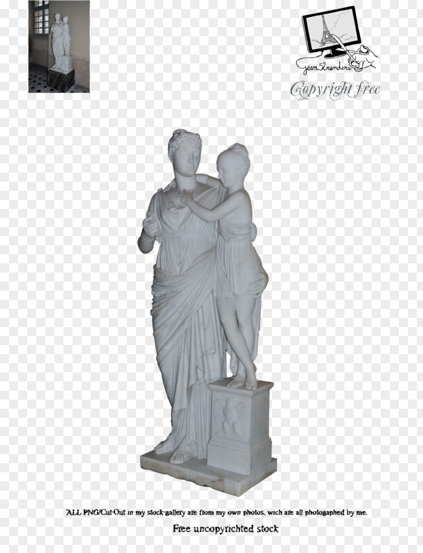 Statue Top View Classical Sculpture Stone Carving Figurine PNG