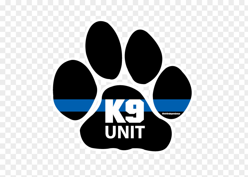 Dog Police Paw Thin Blue Line PNG