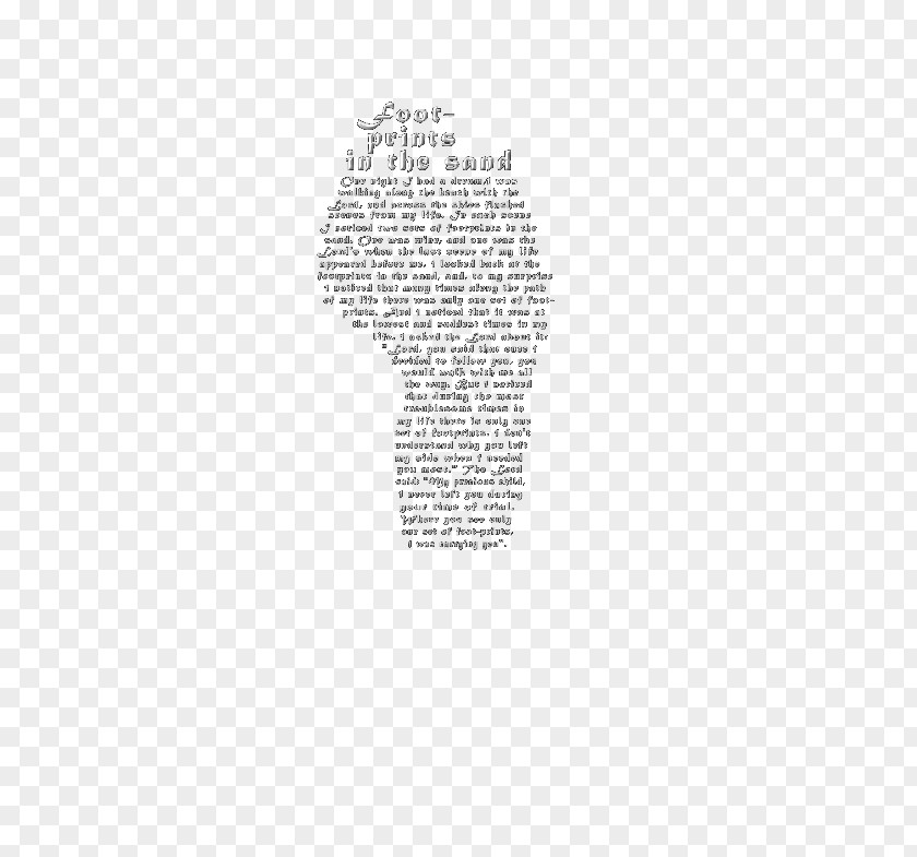 Footprints Poem Paper Rectangle Painter Pattern PNG