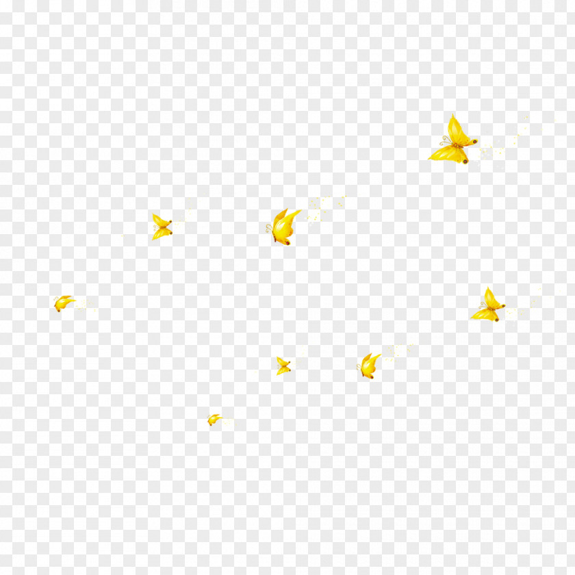 Golden Butterfly Material Picture Yellow Area Angle Pattern PNG