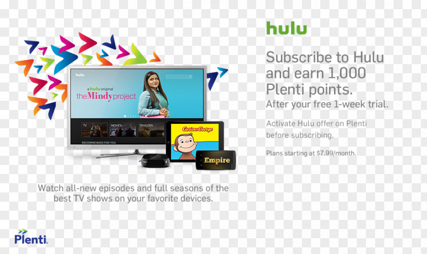 Hulu Plenti Online Advertising Video PNG
