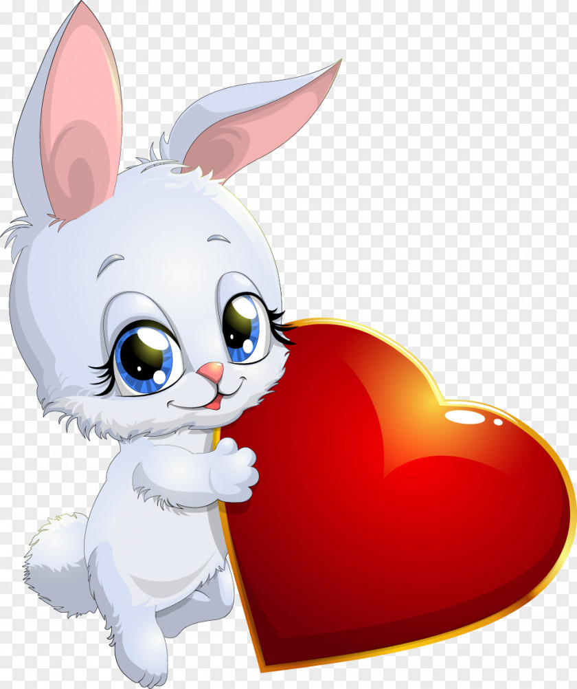 Bunny Love Animation Heart PNG