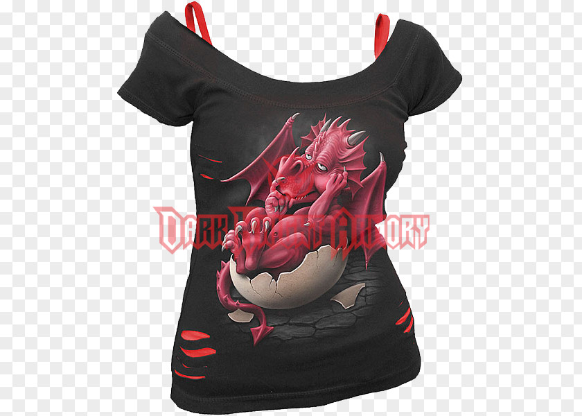 Torn Shirt T-shirt Gothic Fashion Top Clothing Dress PNG