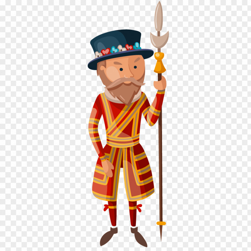 Yellow Clothes King Of England London Cartoon PNG