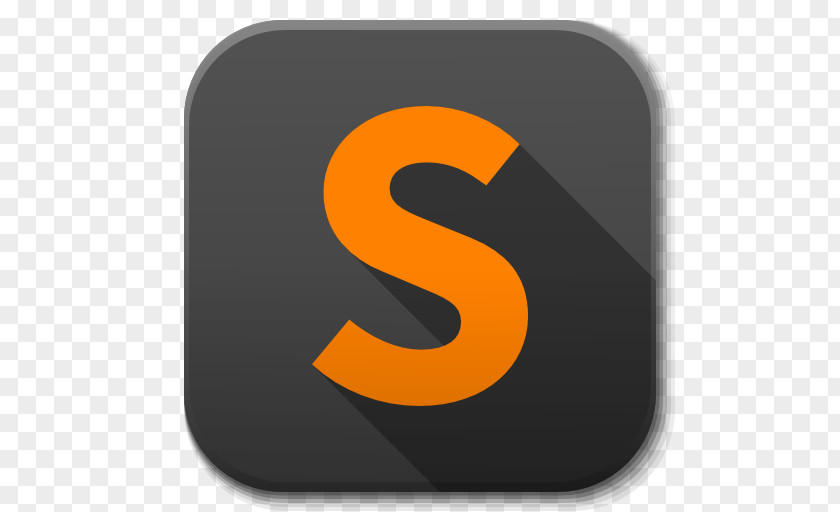 Apps Sublime Text Symbol Orange PNG