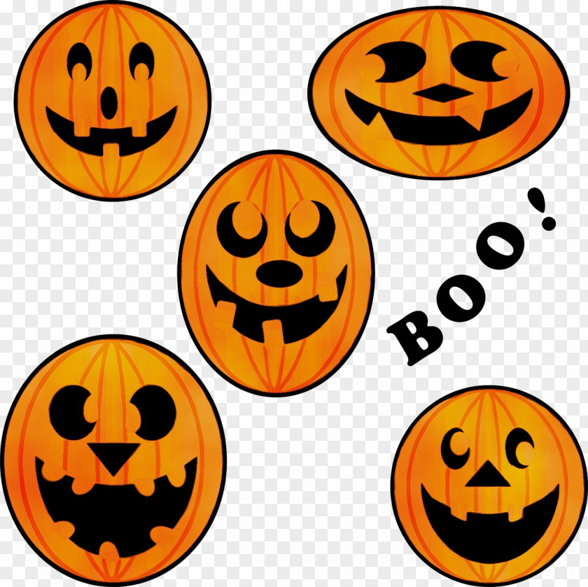 Happy Smile Cartoon Halloween Pumpkin PNG