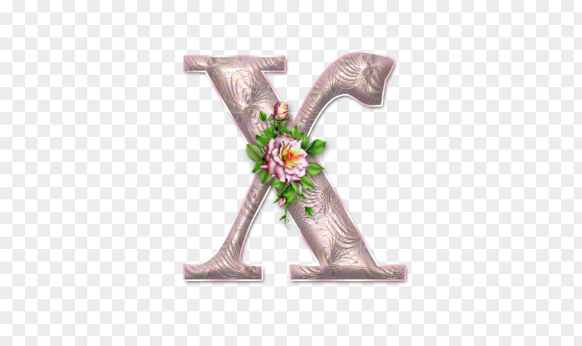 Letter ABC Of Flowers Alphabet Novojehorivka Font PNG