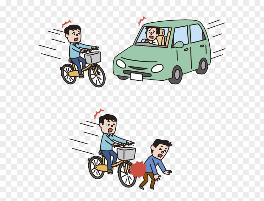 Car Accident Traffic Collision Bicycle PNG