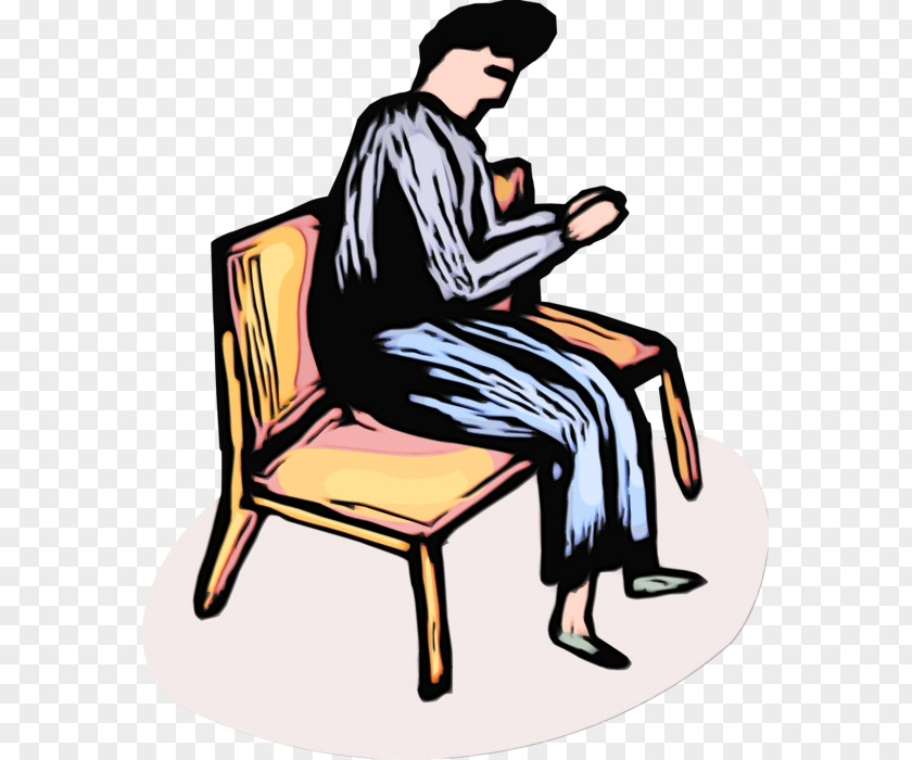 Chair Reading Sitting Clip Art Furniture PNG