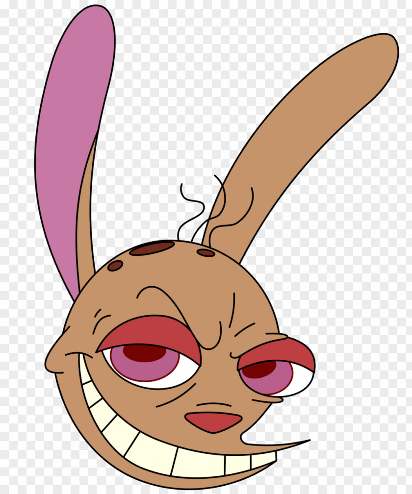 Stimpy Vector Ear Easter Bunny Illustration Clip Art Snout PNG