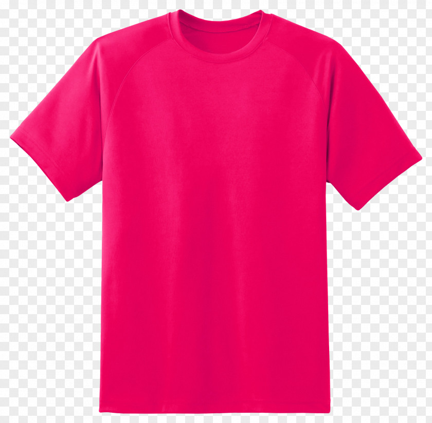 T Shirt T-shirt Red Pink Sleeve PNG