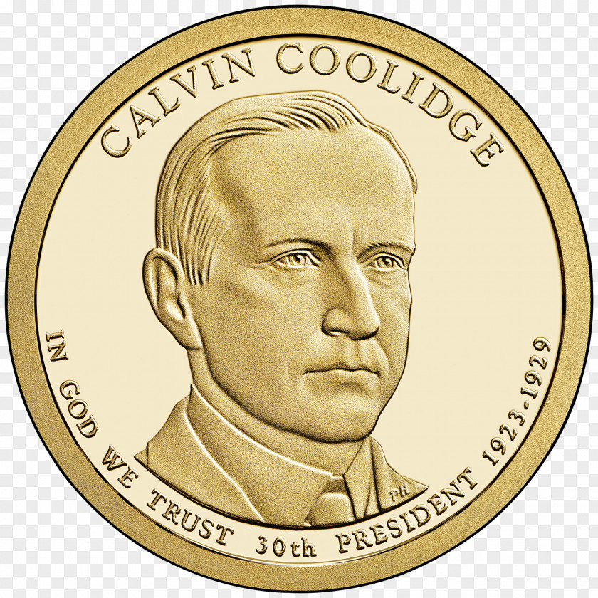 Coins Calvin Coolidge President Of The United States Presidential $1 Coin Program Dollar PNG