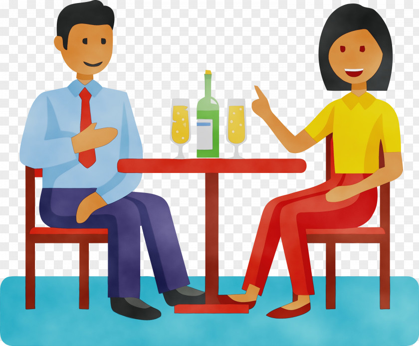 Conversation Sharing Interaction Sitting Table PNG