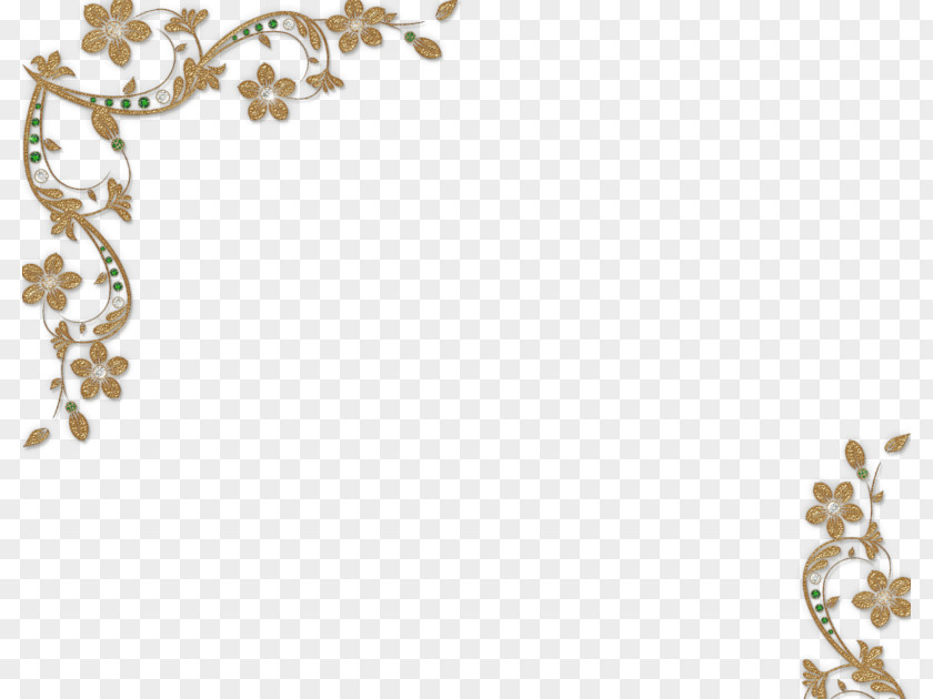 Gold Flower Floral Design Clip Art PNG