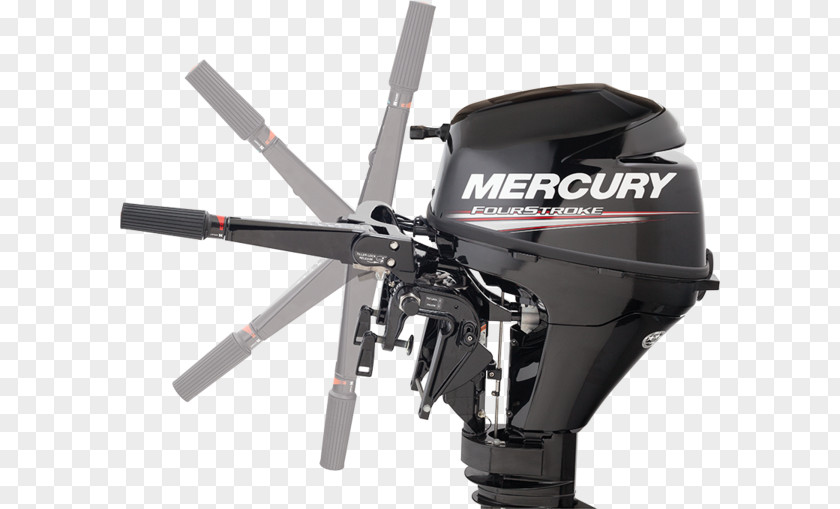 Mercury Marine Outboard Motor Four-stroke Engine Boat Bootsmotor PNG