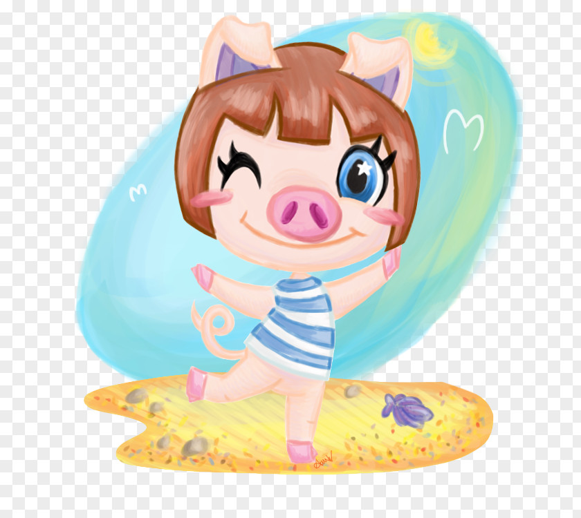 Pig Peggy Animal Crossing: New Leaf Drawing Fan Art PNG