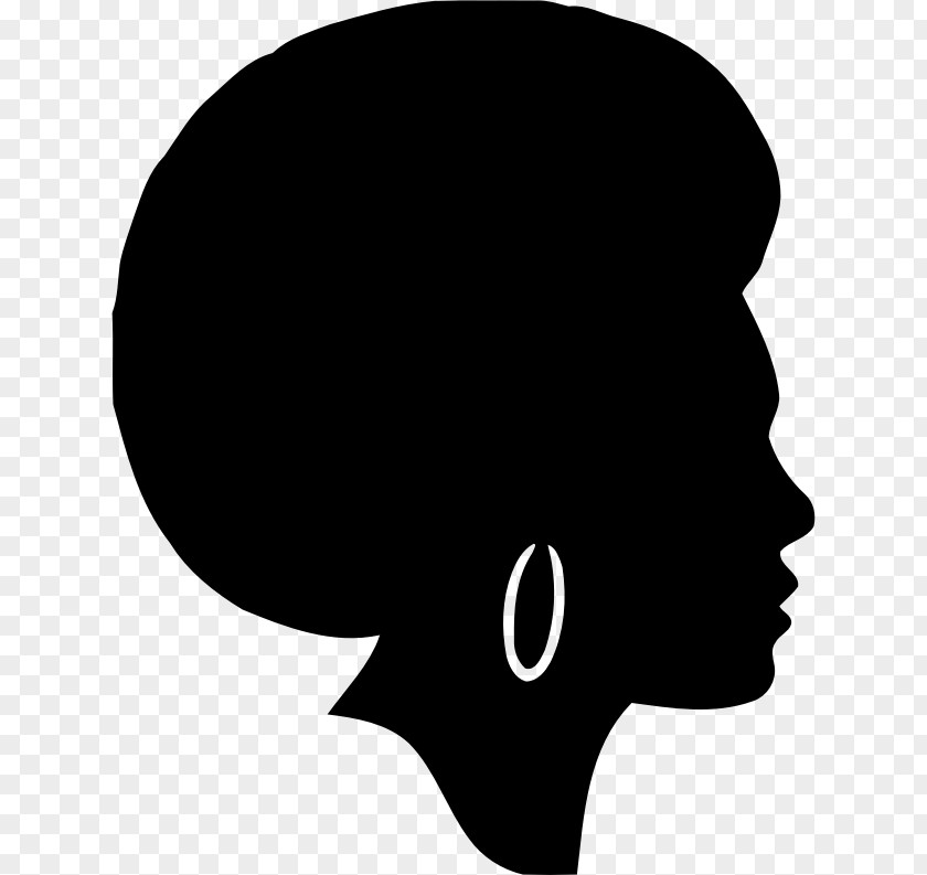 Silhouette Black African American Male Clip Art PNG
