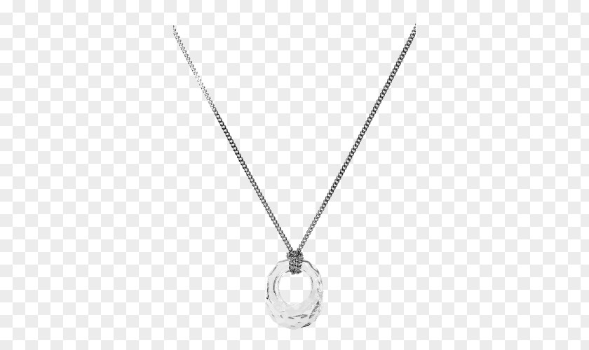Swarovski Necklaces Necklace Pendant Chain Silver PNG